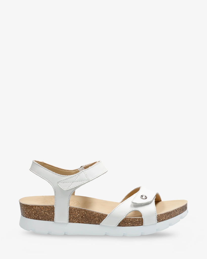 Sulia Basics sandalias de piel con forro interior de piel. blanco